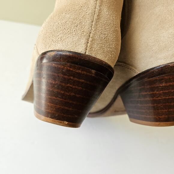 Zadig & Voltaire Women's Suede Western Booties, Size 36 (US 5) Tyler Ankle - Picture 6 of 7